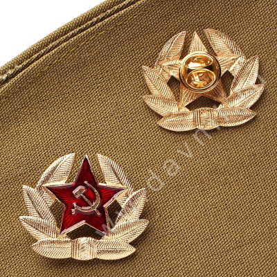 ЗНАЧОК ОТЕЧЕСТ. ЗВЕЗДА "СЕРП И МОЛОТ" 1шт (уп.10шт)30*30 мм (А30-4Ф)