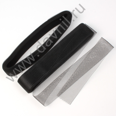 РЕГИЛИН ПЛОСКИЙ ЧЕРНЫЙ 4,5см/ 2шт (АРТ.А17-59)