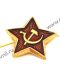 ЗНАЧОК КРАСНАЯ ЗВЕЗДА с"СЕРПом И МОЛОТом" 1шт (А30-1)
